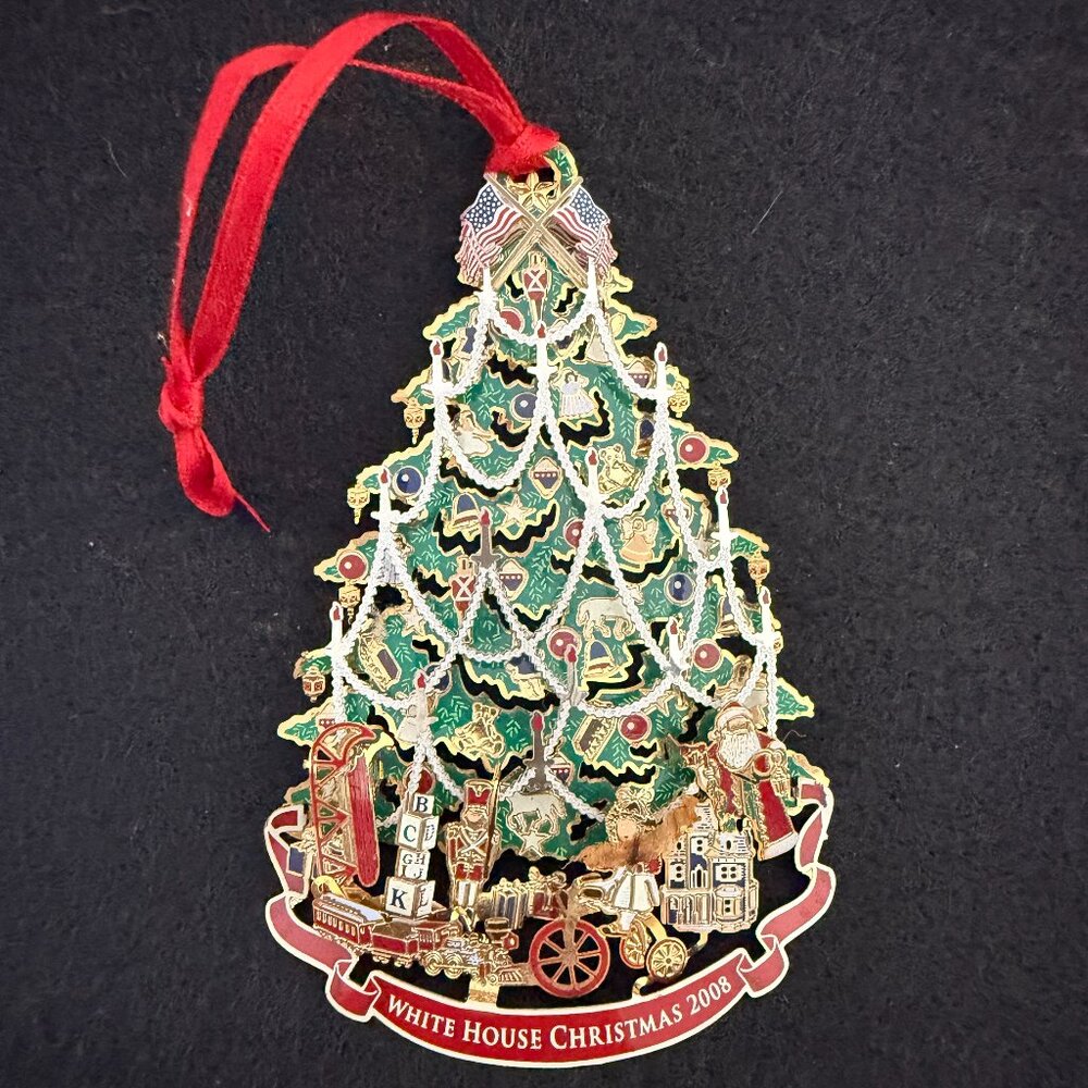 White House Christmas Ornament 2008 – Rare Official Collectible Holiday Decor